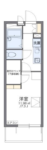 レオパレスバスケットタウンの間取り