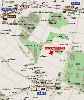 【地図】 | メゾンカルム市谷仲之町