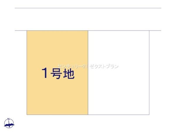 高崎市吉井町1期 1号地の区画図|区画図