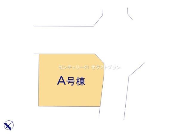 前橋市青柳町A号棟の区画図|区画図