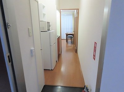 レオパレス藤の居間・リビング|玄関からのアングルです