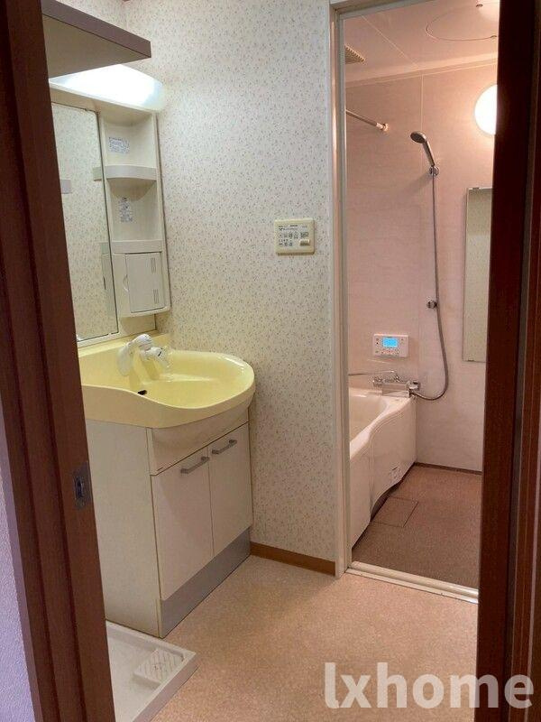 摂津戸建⑧の洗面所|明るい洗面所です