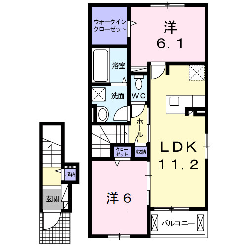 アドニスＡの間取り