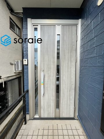 川越市岸町1丁目　中古戸建の玄関|9/7　撮影