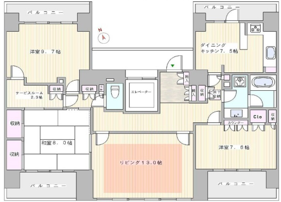 藤和シティホームズ六義園の間取り