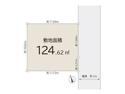 【区画図】 | 小平市小川町1丁目/売地