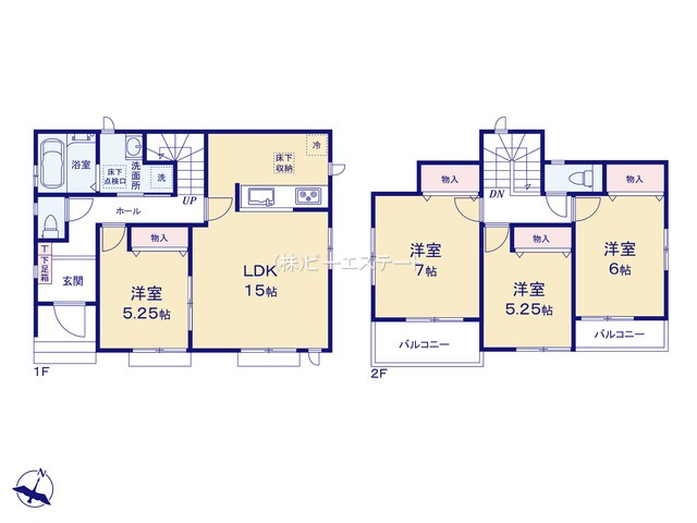 【間取り】 | 大府市森岡町4丁目　A号棟