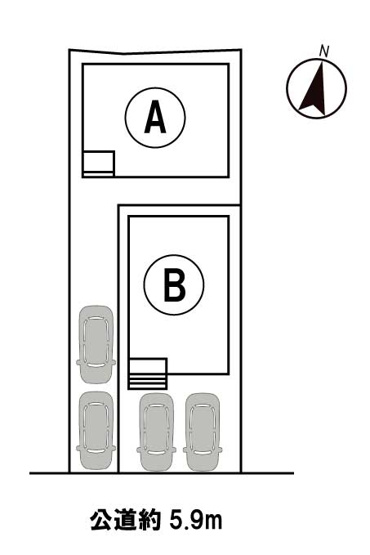 【区画図】 | 大府市森岡町4丁目　A号棟
