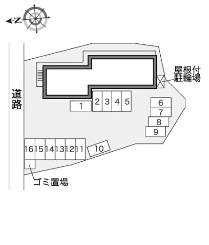 太宰府市連歌屋１丁目のアパートの駐車場