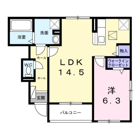 ブロッサム　プラム館の間取り