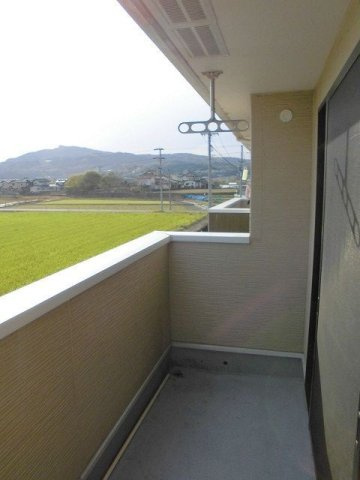 ハピネスコート　Ａのバルコニー|バルコニー付きです