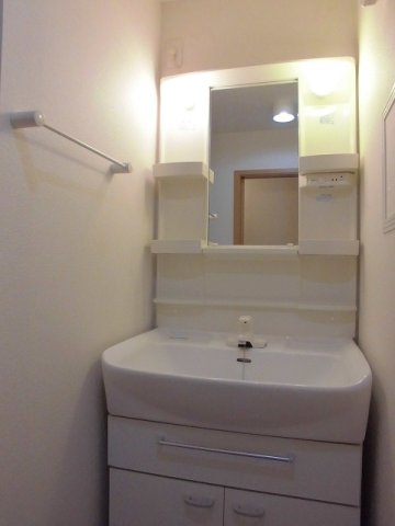 ハピネスコート　Ａの洗面所|洗面所です