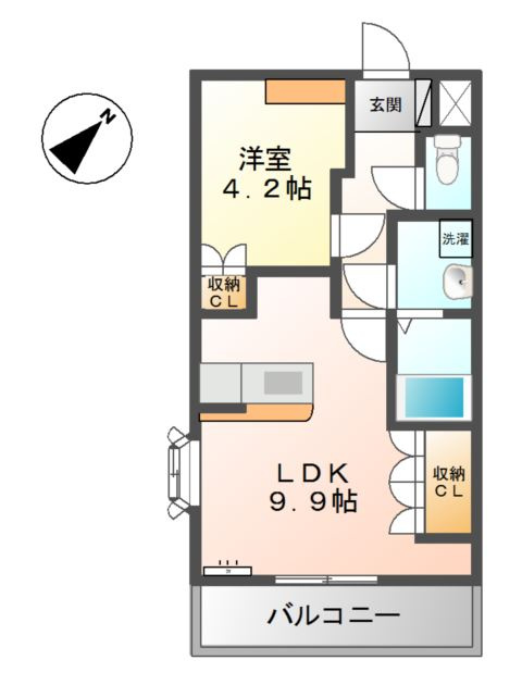 ヒールコートＡ＆Ｇの間取り