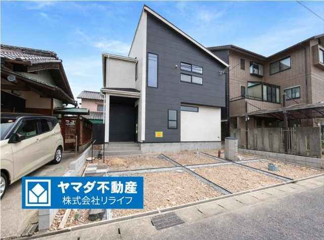 ブルーミングガーデン　一宮市開明村上　全1区画分譲の外観：施工例|■1号棟
■YAMADA電機の　ヤマダ不動産　株式会社リライフ　一宮店■
【長期優良住宅認定】仕様のおうち！
東栄住宅の家は、全棟「耐震等級３級」「設計・住宅性能評価書取得」で信頼の高い住宅です。
