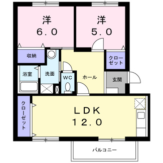【間取り】 | ロイヤルエステート神明Ａ