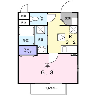 【間取り】 | ソレイユ厚木
