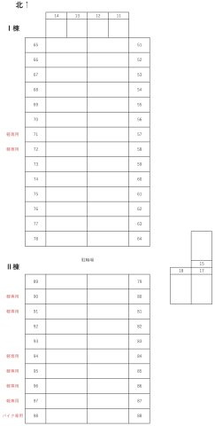 Tierra芳泉Ⅰの区画図