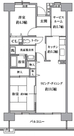 Ｔ’ｓ　ｇａｒｄｅｎ清瀬の間取り