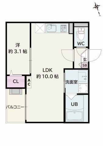 Jack hachimanⅠ　　刈谷市近郊の賃貸はクラスホーム刈谷店の間取り