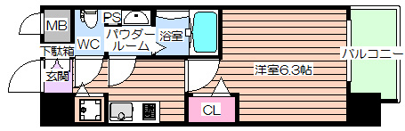 【間取り】 | プレサンス梅田東ディアロ