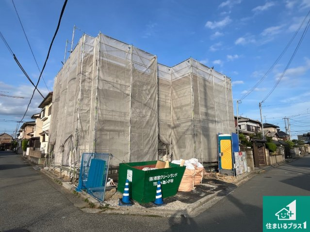 加古川市野口町北野　第13期　新築一戸建ての外観|周辺は落ち着いた街並みの住宅地！子育てがしやすい住環境です！まだ未完成ですが、現地でしかわからない事もございます。是非一度ご覧ください。