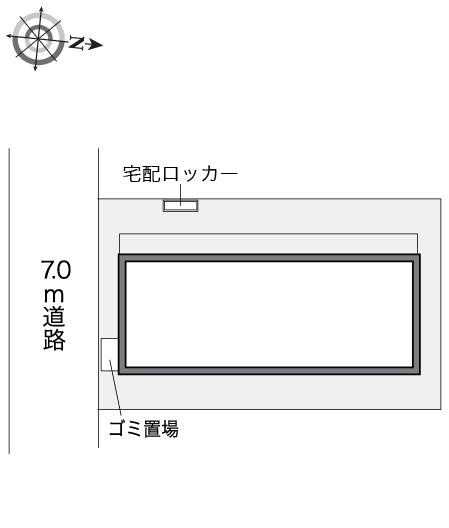 レオパレスサンビームCの区画図