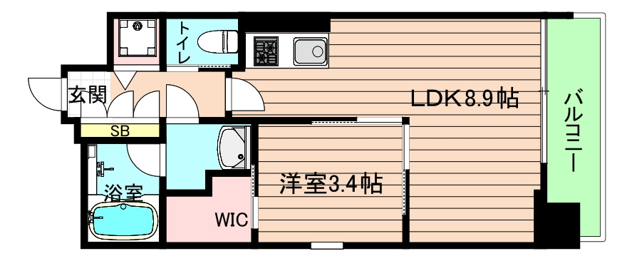大阪市都島区東野田町１丁目の賃貸マンションの間取り
