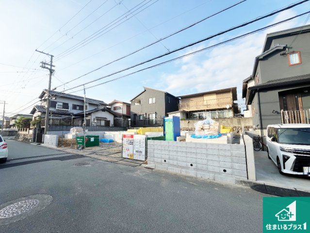 加古川市野口町北野　第12期　新築一戸建ての外観|周辺は落ち着いた街並みの住宅地！子育てがしやすい住環境です！まだ未完成ですが、現地でしかわからない事もございます。是非一度ご覧ください。
