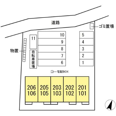 ヴィラ パストラーレの区画図