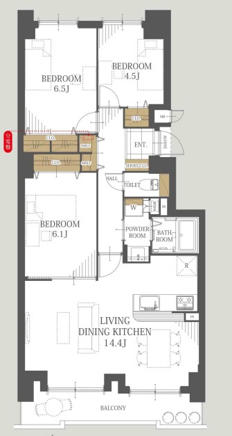 ダイアパレス南郷通第2の間取り