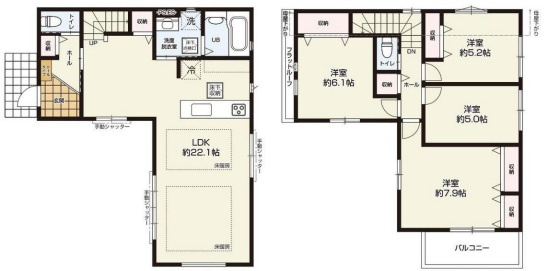 緑区北八朔町1期新築戸建ての画像
