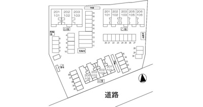 【区画図】 | リュミエール・デュ・ソレイユＢ