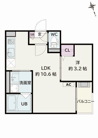 Jack hachimanⅠ　　刈谷市近郊の賃貸はクラスホーム刈谷店の間取り