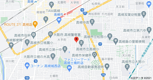 ハレー高槻IIの地図