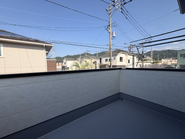 福岡市早良区重留5期　4号棟のバルコニー