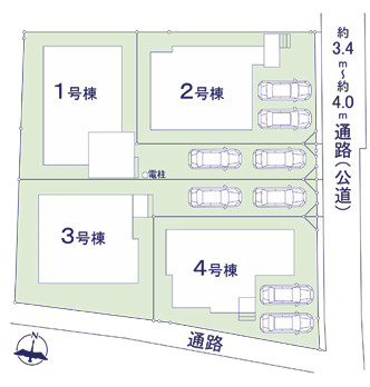福岡市早良区重留5期　4号棟の区画図