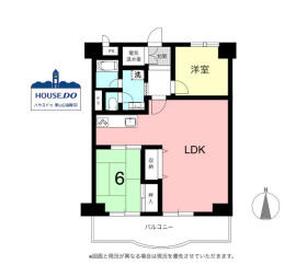 駅近&ペット可！パールマンション金山の間取り