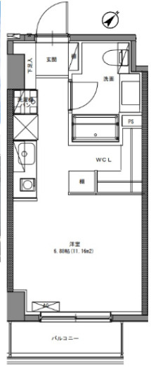 ART APARTMENT IN Ootaka-no-Mori の間取り