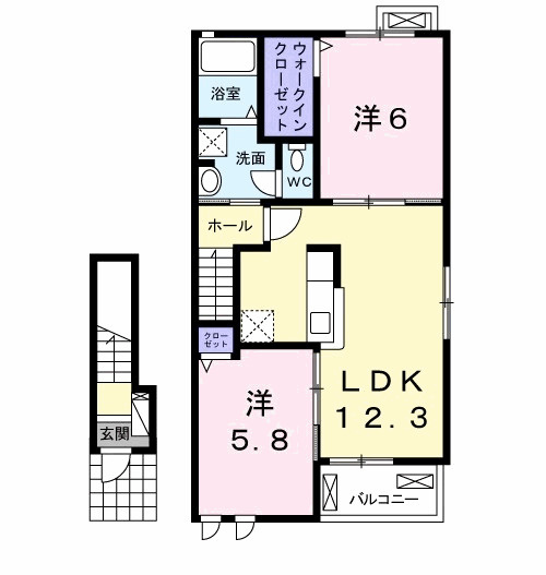 サニーヒルズ　Ｄの間取り