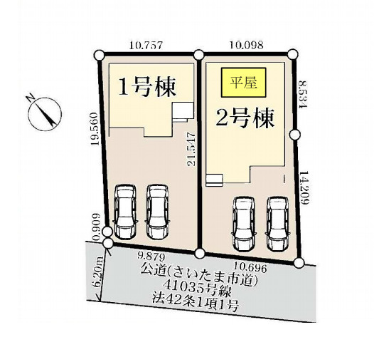 さいたま市西区二ツ宮　新築一戸建て　リーブルガーデン　01の区画図|１号棟