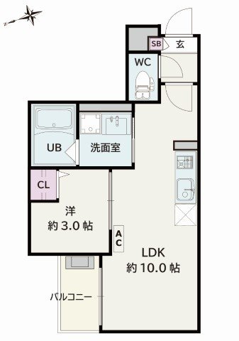 Jack hachimanⅡ　　刈谷市近郊の賃貸はクラスホーム刈谷店の間取り