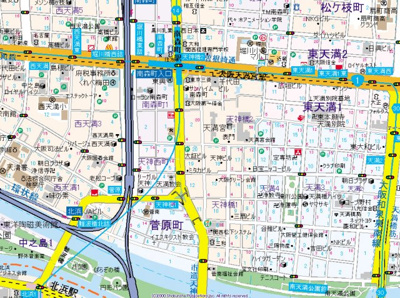 【地図】 | ビガーポリス452天神橋一丁目Ⅱ