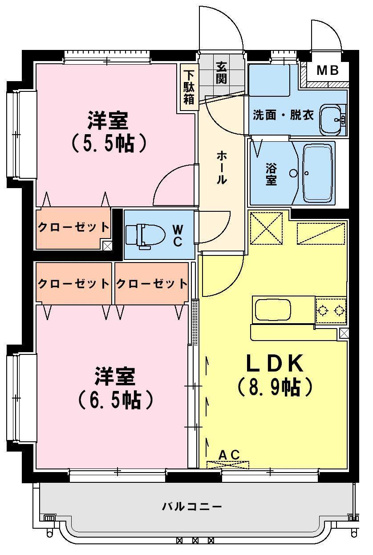 【間取り】 | ユーミー吾田東 | 間取り図