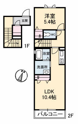 シャーメゾン ベルブランシュの間取り