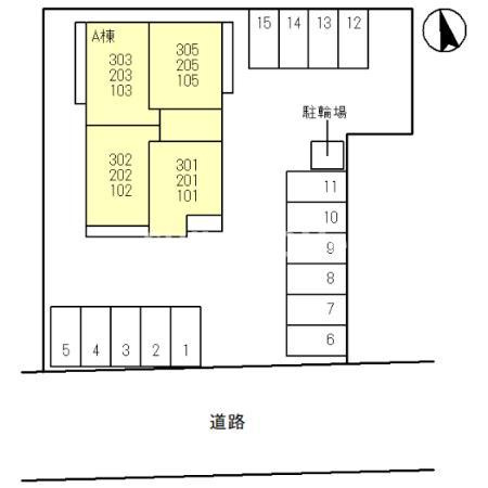 セッティエーム高崎Ａの区画図|当社、チルホームのHPもご覧ください(^^)/物件情報多数♪