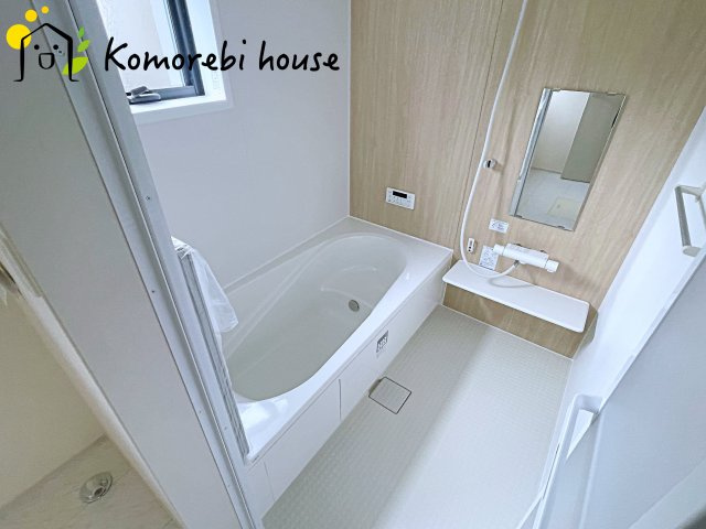 さいたま市西区二ツ宮　新築一戸建て　リーブルガーデン　02の浴室|日々の疲れを癒すお風呂付です