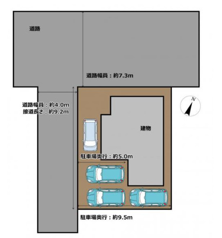 売中古戸建　中央区三方原町の区画図