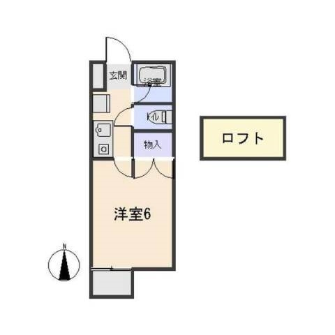 戸崎ハイツＢの間取り