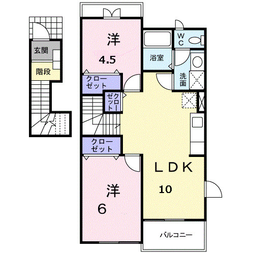 ラポレⅠの間取り