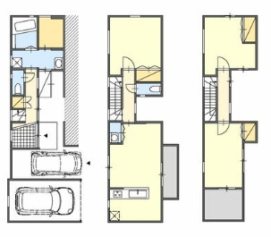 下京区菊屋町貸家の間取り